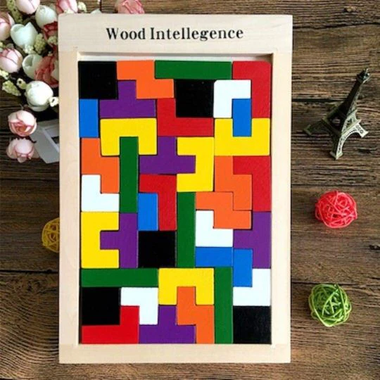 Wooden Tetris Jigsaw Puzzle 40 Pcs (Pack Of 5/10)(Prepaid Only) - Image 6