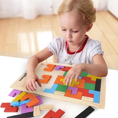 Wooden Tetris Jigsaw Puzzle 40 Pcs (Pack Of 5/10)(Prepaid Only) - Image 7