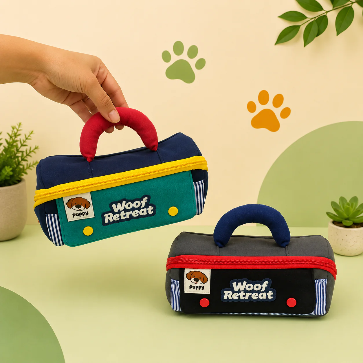 Woof Retreat Puppy Pencil Pouch for Kids | Dog-Themed Stationery Pouch - Image 2