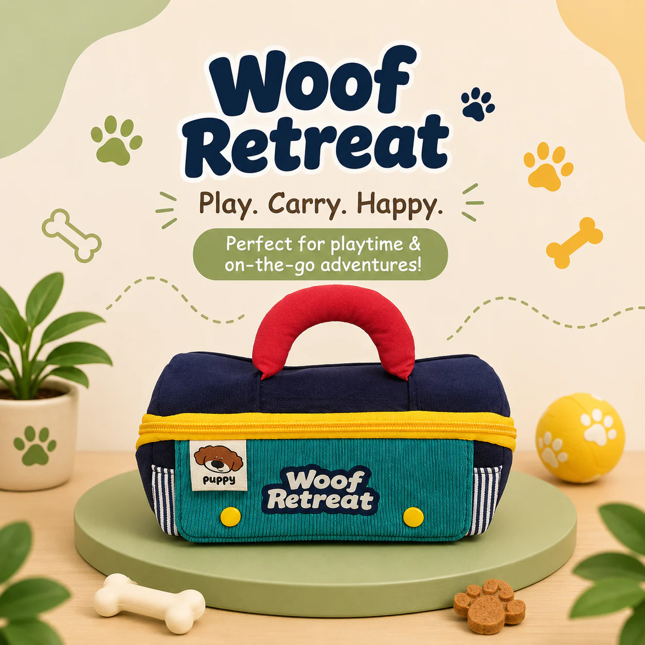 Woof Retreat Puppy Pencil Pouch for Kids | Dog-Themed Stationery Pouch - Image 5
