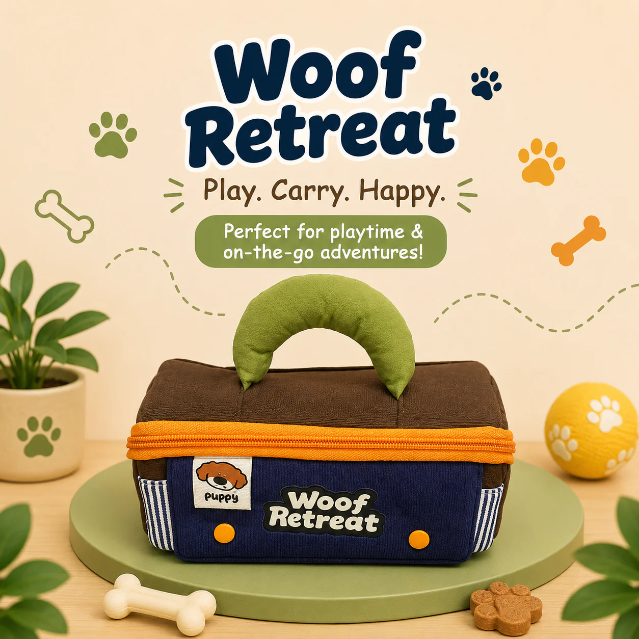 Woof Retreat Puppy Pencil Pouch for Kids | Dog-Themed Stationery Pouch - Image 6