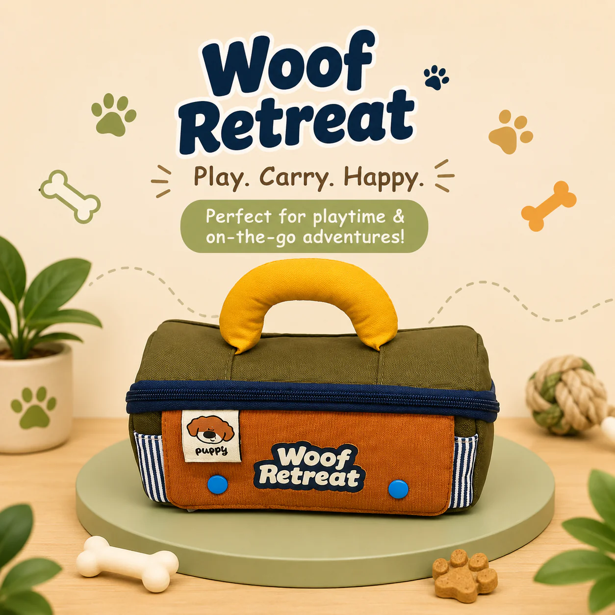 Woof Retreat Puppy Pencil Pouch for Kids | Dog-Themed Stationery Pouch - Image 7