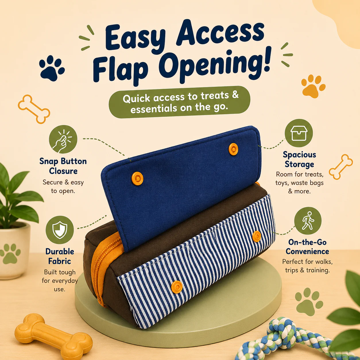 Woof Retreat Puppy Pencil Pouch for Kids | Dog-Themed Stationery Pouch - Image 8