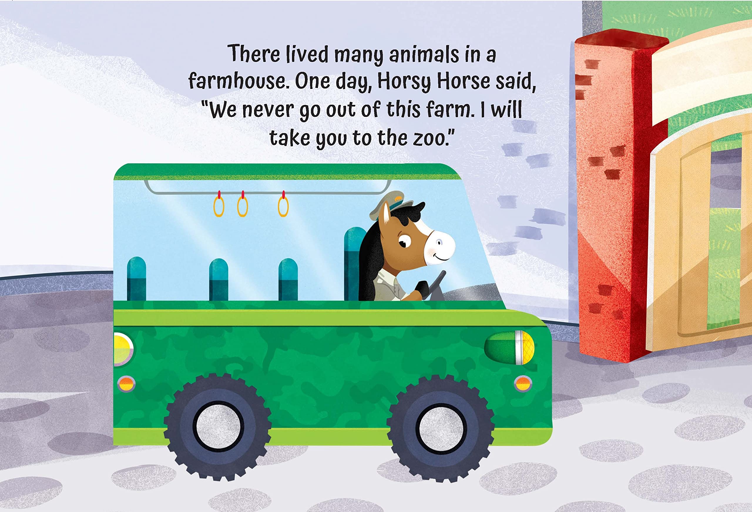 Zoo Safari on the Bus- A Shaped Picture Board book with Wheels (Pack Of 5/10)(Prepaid Only) - Image 7